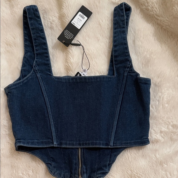 Denim Corset Top - Picture 2 of 2